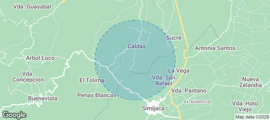 El Roble Airbnb map